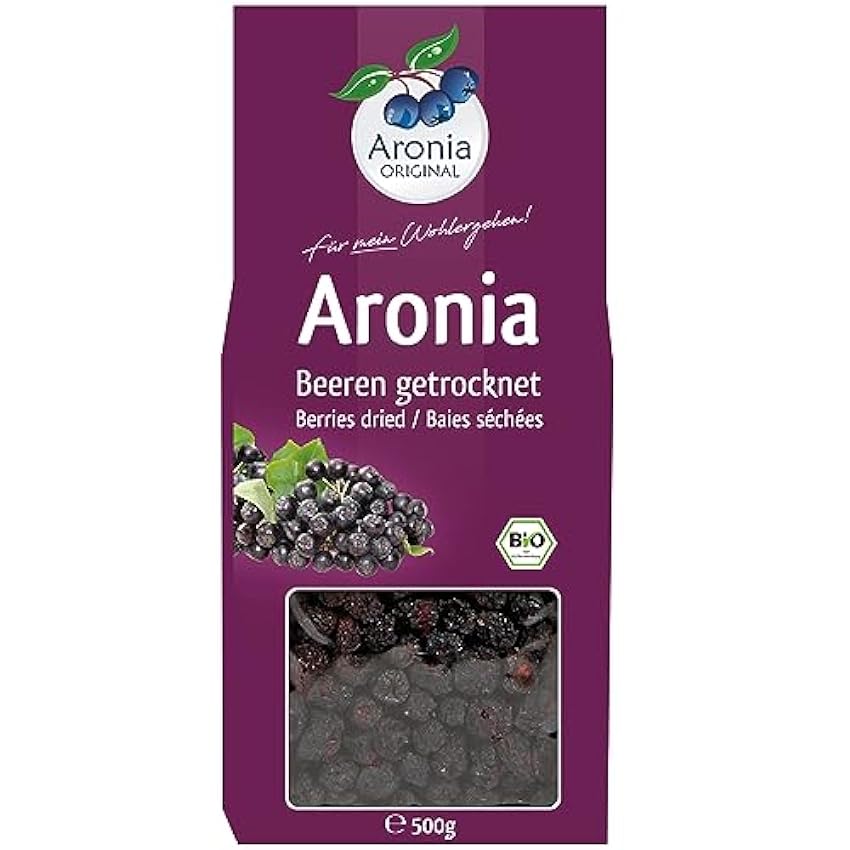 Aronia Original Bio Baies Séchées 100 % Bio/Naturels sans Sucre Ajouté 500 g lvEX6V5x