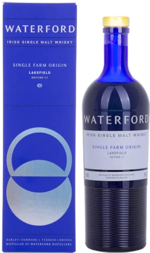 WATERFORD - Whisky Irlandais Single Malt - SFO Lakefield Edition 1.1 - Notes Fleuries & de Caramel - Origine : Irlande - 50% Alcool - 70 cl KUASZN7i