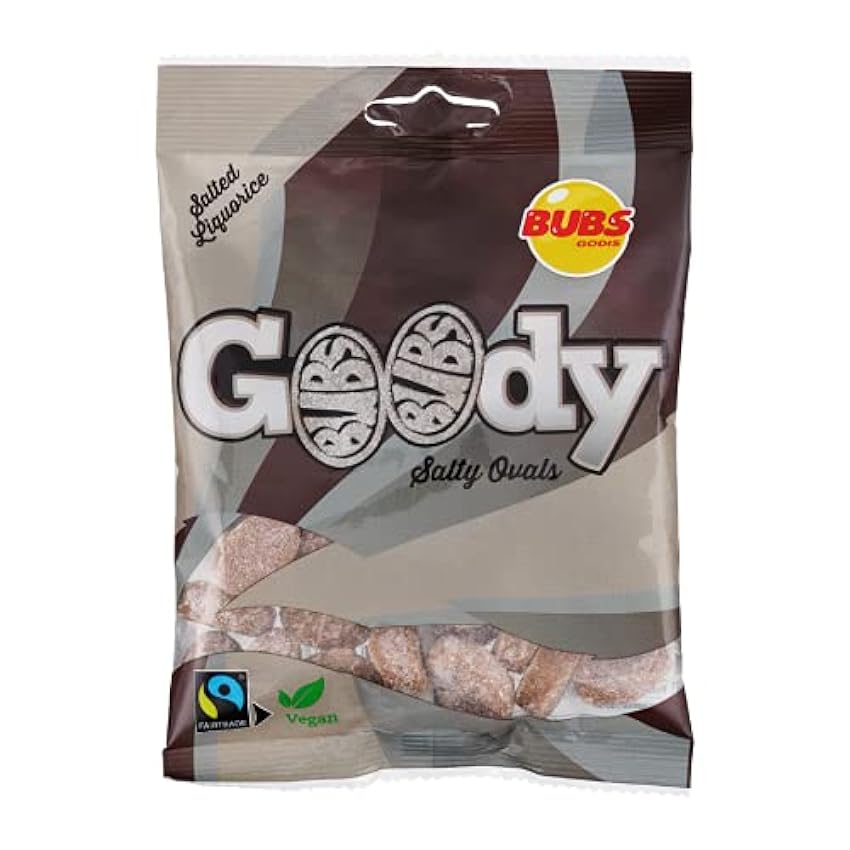 Bubs Goody Salty Ovals Salted Réglisse 24 Packs of 90g L27TiWTh