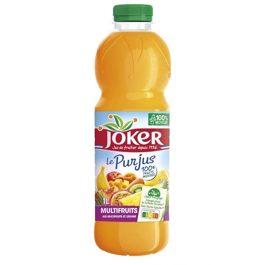 JOKER - Jus Multifruits 1L - Lot De 4 - Livraison Gratu