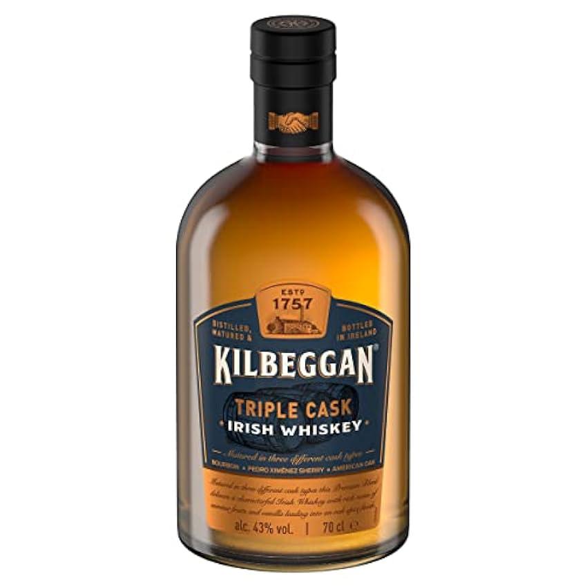 Kilbeggan Triple Cask Irish Whiskey, Whisky Irlandais 43% - 70cl Mkwuc9Uv