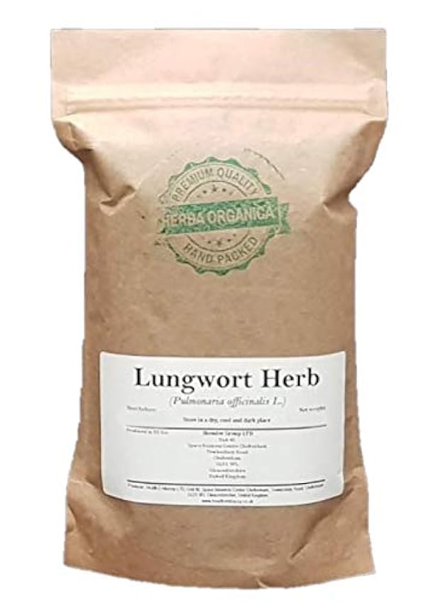 Herba Organica - Pulmonaire Officinale Herbe (Pulmonaria officinalis L.) Lungwort Herb (100g) MsuMTpxG