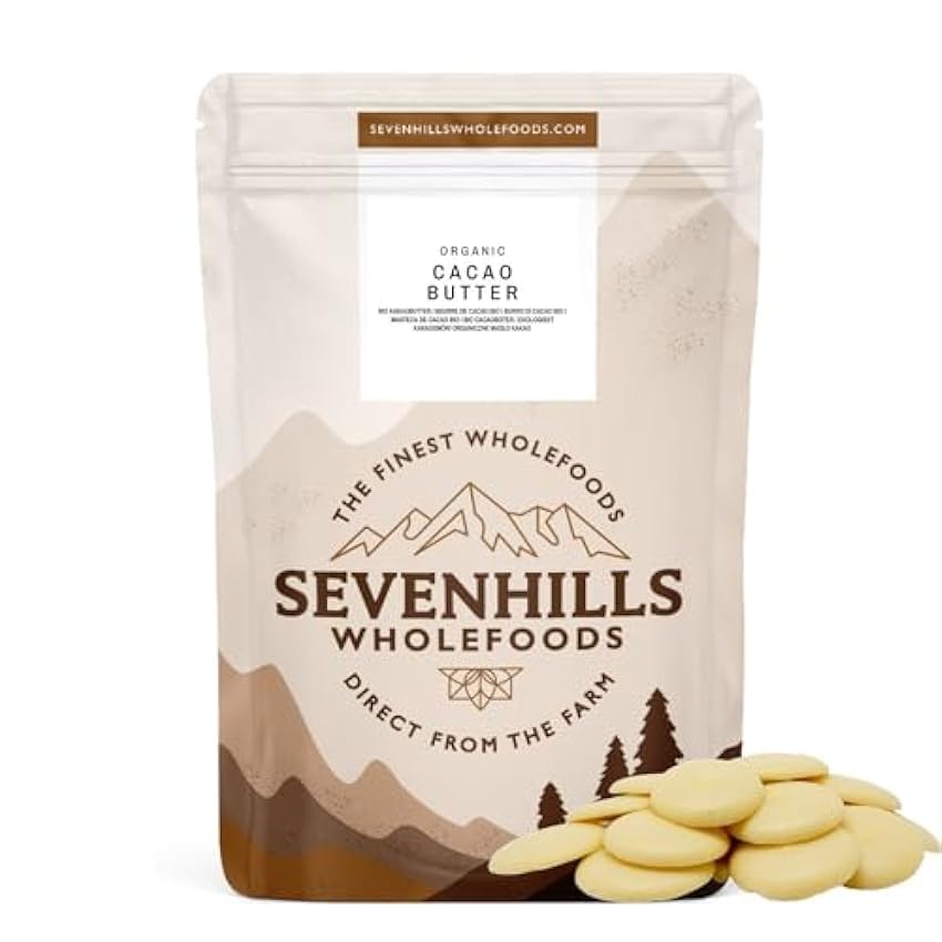 Sevenhills Wholefoods Beurre de Cacao Bio 2kg Nv0X5AFN