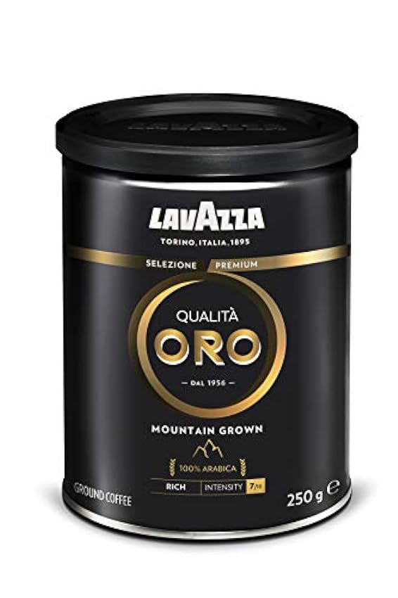 Lavazza Café Moulu Qualità Oro Mountain Grown, Espresso 100% Arabica, Boîte 250 g kseaXZ9P