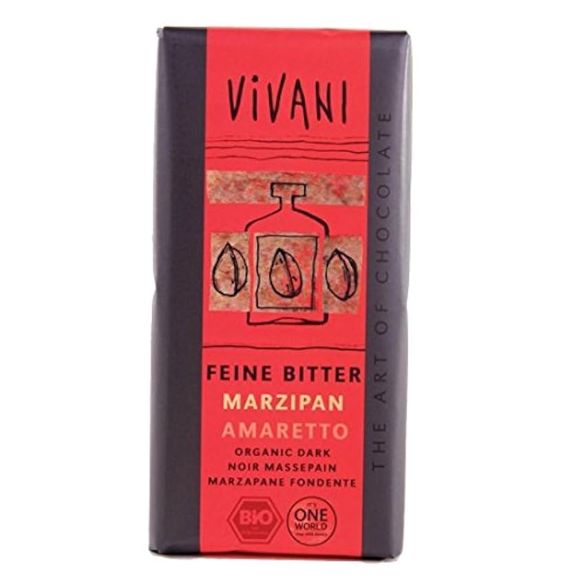 Vivani Organic Chocolate | Dark Marzipan Amaretto | 4 x