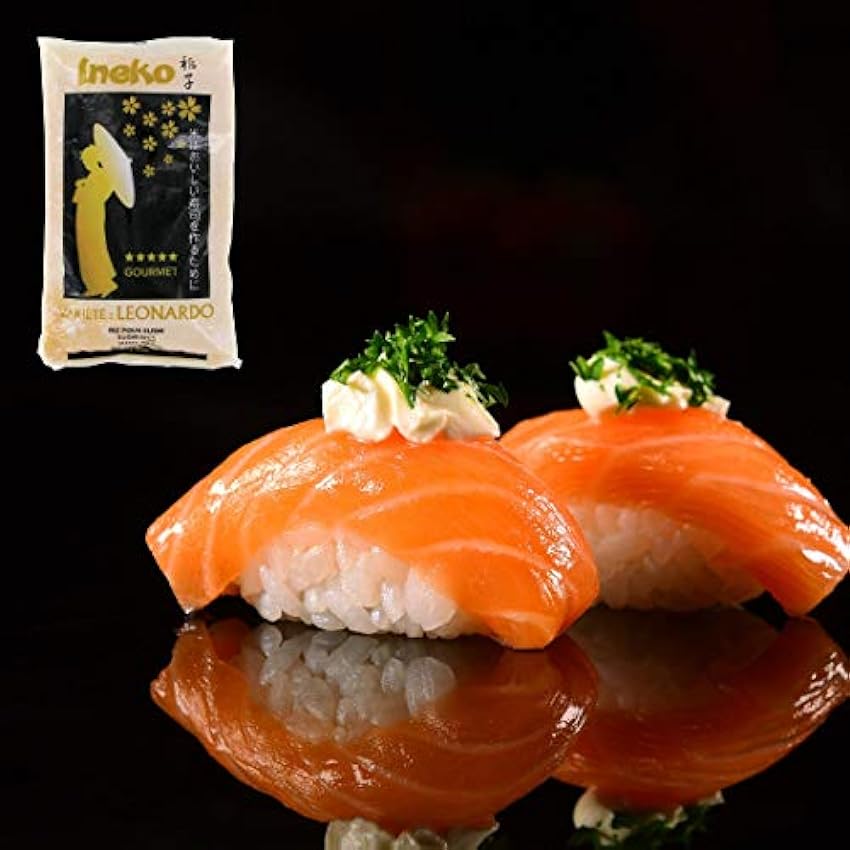 Riz pour Sushi INEKO - Variété Gourmet Leonard (grain moyen) - Sac de 1KG, 2KG ou 10KG (2KG) OIrfqV0e
