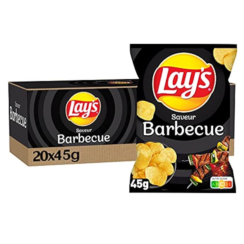 Lay´s Chips Barbecue, 45 g - Lot de 20 lMIWI79l