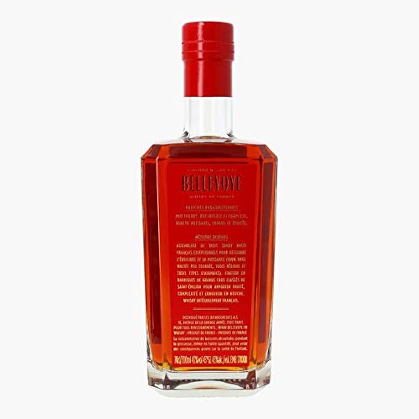 Les5CAVES - Whisky Bellevoye rouge, Triple malt 43° - 70cl nxO23ES3
