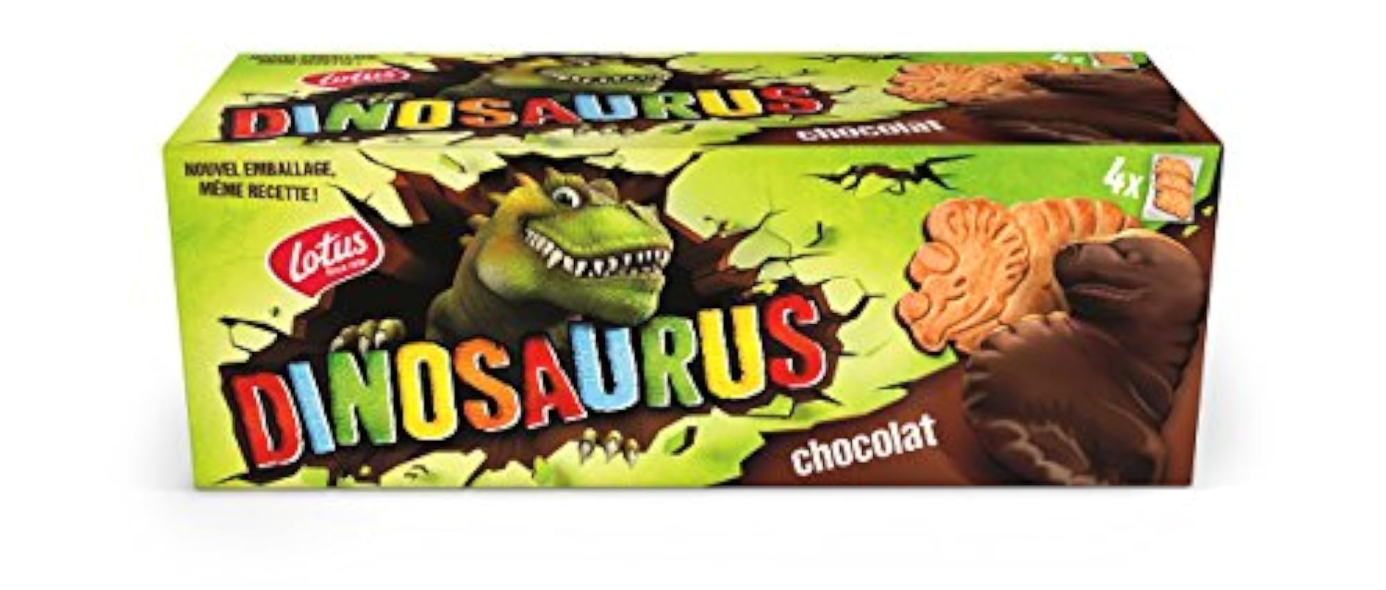 Lotus Dinosaurus au Chocolat, 225 g - Lot de 8 ohgO8aha