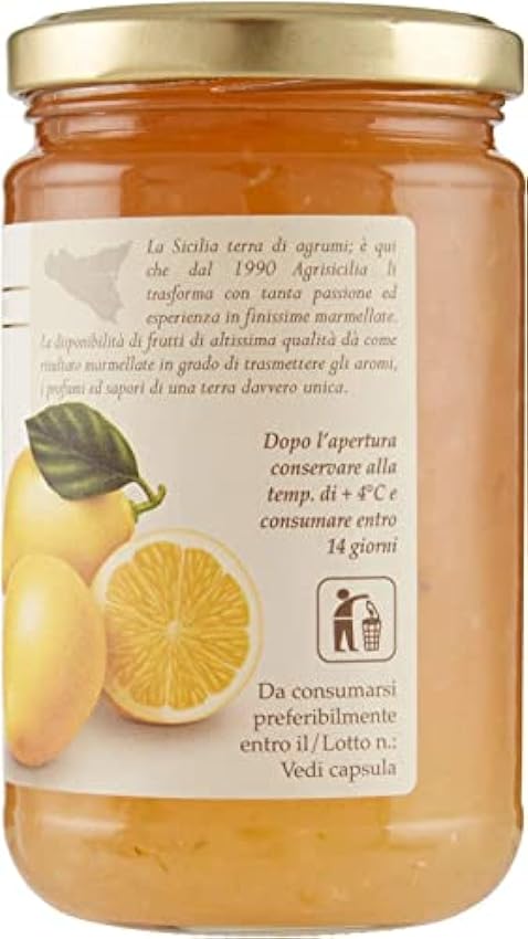 Agrisicilia Marmellata di Limoni di Siracusa IGP - Confiture de citron syracuse IGP - 6 x 360 g kYrifnzB