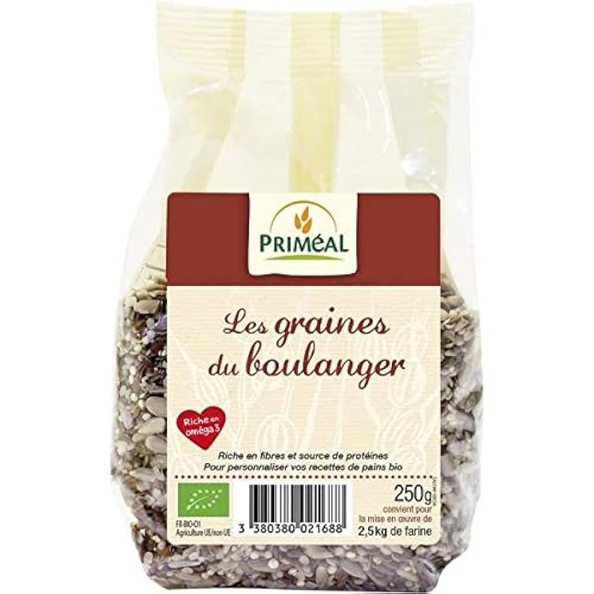 Priméal Les Graines du Boulanger - BIO - 250 g 1 Unité MrMFkEj8