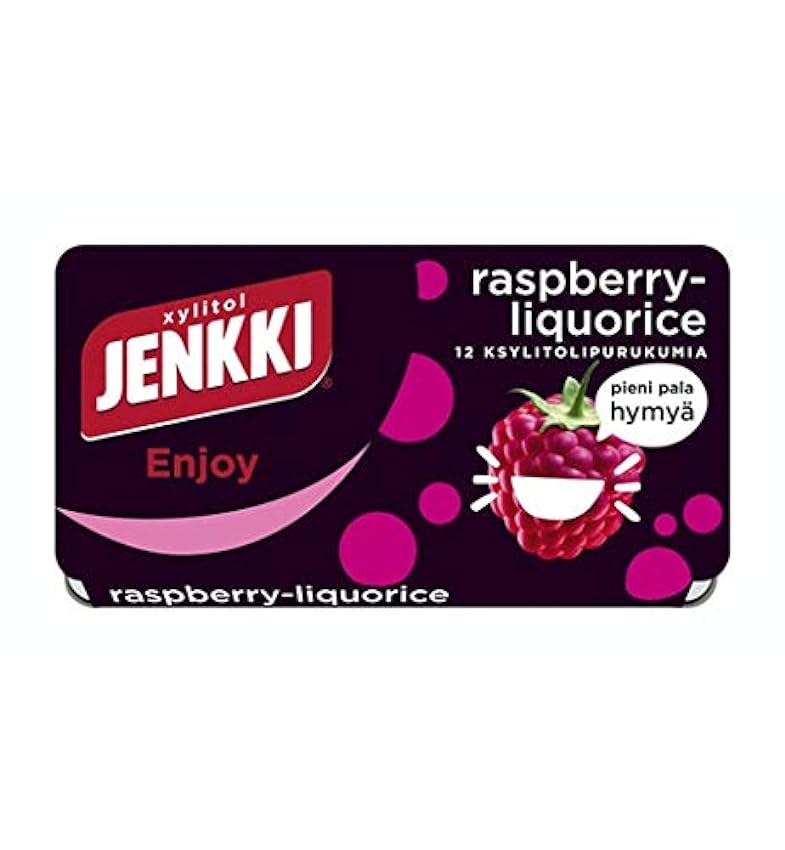 Cloetta Jenkki Xylitol Raspberry Chewing-gum 36 Des boi