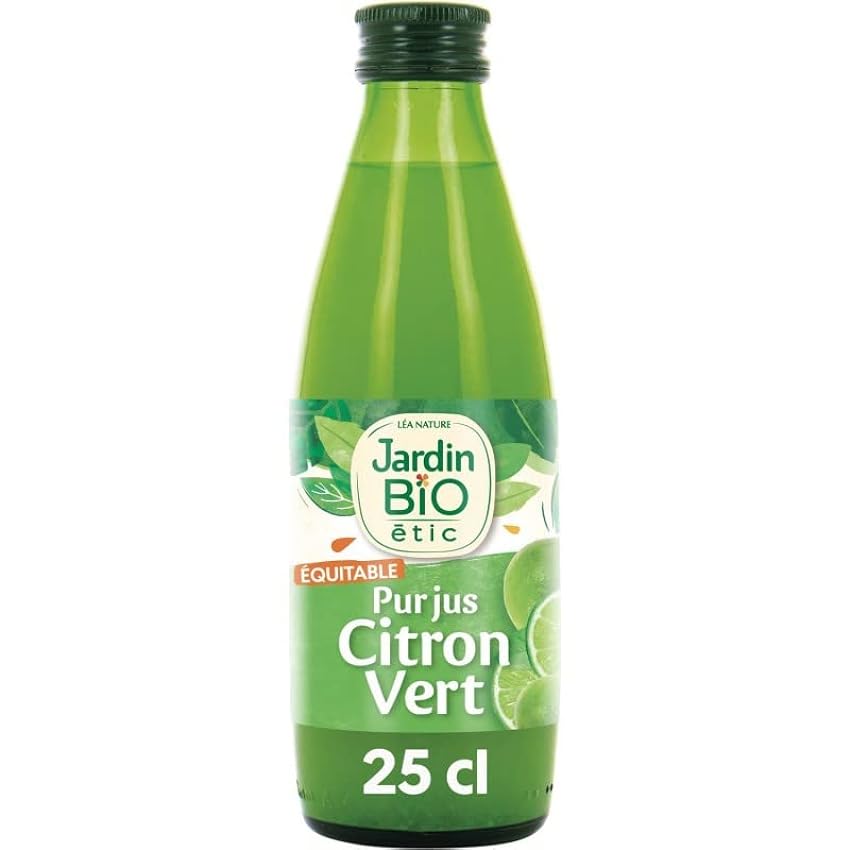 JARDIN BIO ETIC - Jus De Citron Vert Bio 25Cl - Lot De 