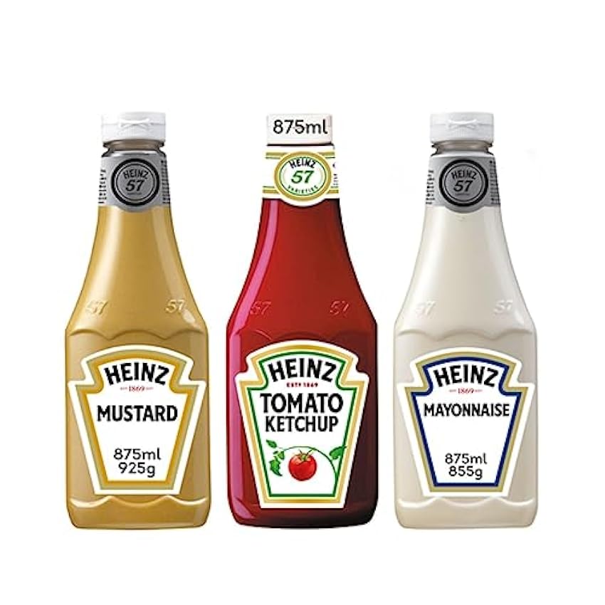 Lot sauce Heinz : Mustard – Ketchup - Mayonnaise (3x875