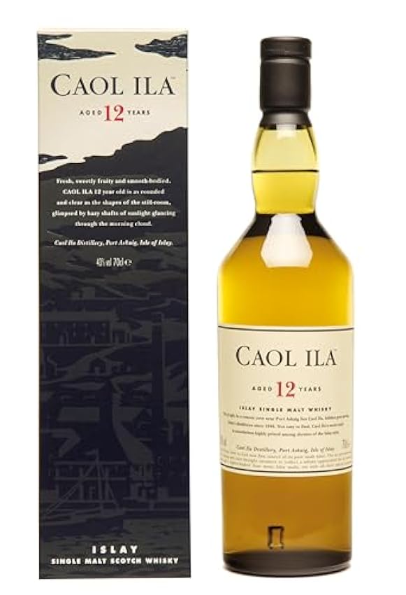Caol Ila 12 ans Whisky Single Malt 43% 70cl sous étui M