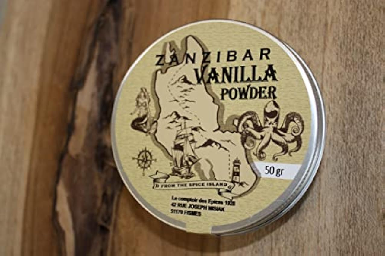 Vanille de Zanzibar 50 g Poudre de gousses entières Pow