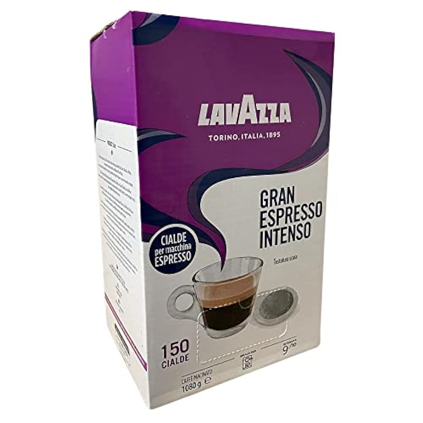150 Dosettes Cafè 44mm - Gran Espresso a Tostatura Scura - Lavazza LnSgxH4r