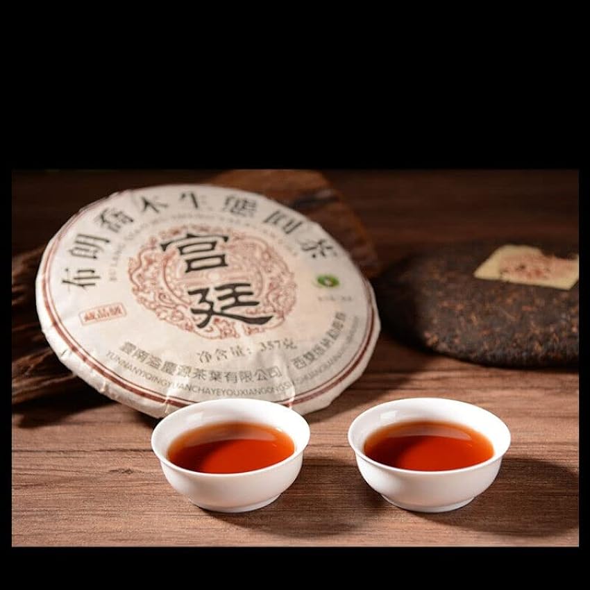 Thé noir Pu’er écologique du Yunnan Premium Palais Vieux Pu-Erh Gâteau au thé cuit 357g M6fOHNN7