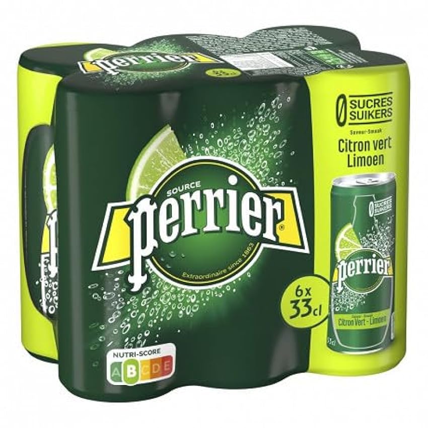 PERRIER | Perrier Eau Gazeuse Aromatisée Citron Vert 6X