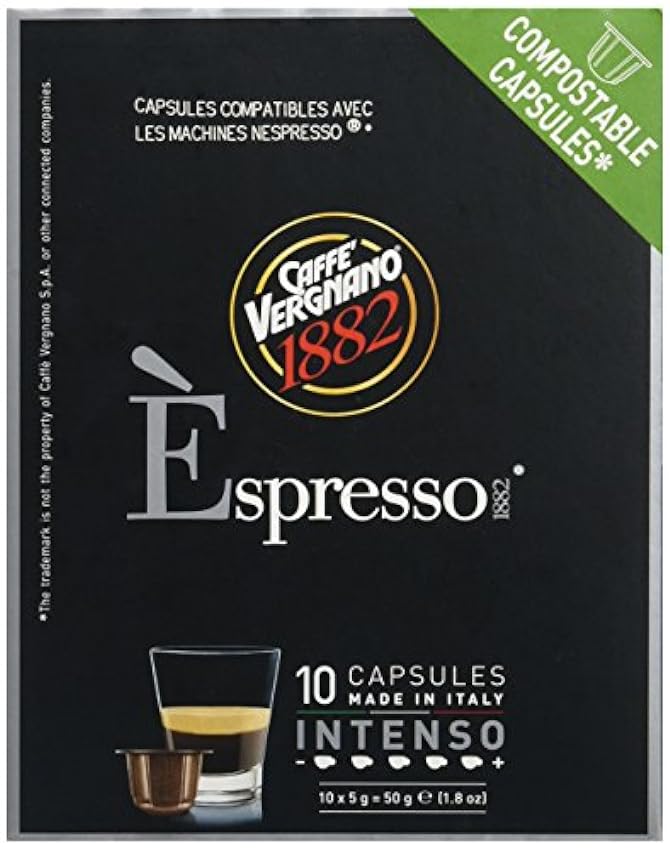Caffè Vergnano Èspresso1882 Capsules Biodégradable/Comp