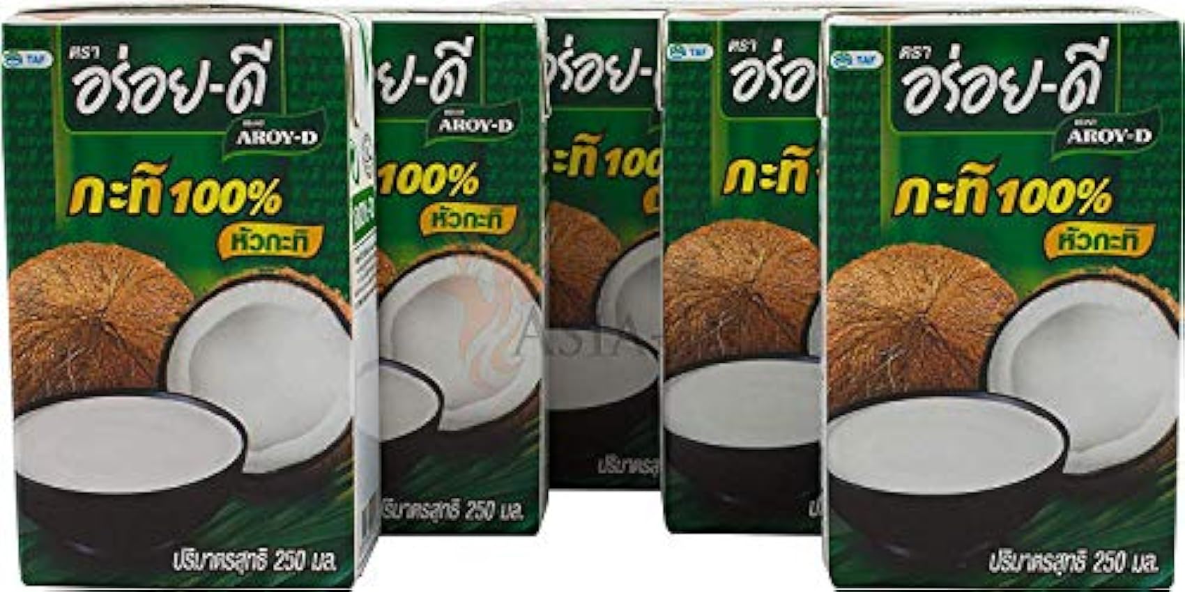 Aroy-D - lait de coco avec E435 - paquet de 5 (5 x 250 