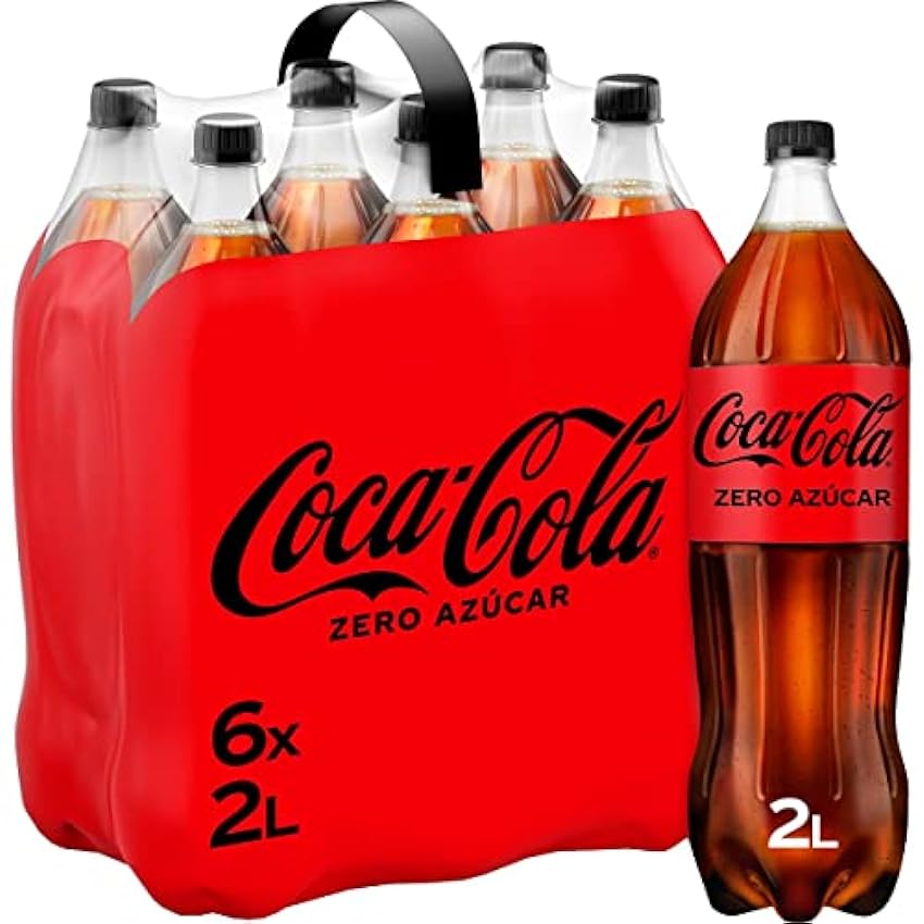 COCA-COLA ZERO sucre soda à la queue pack 6 bouteilles 2 l ms7jETEh