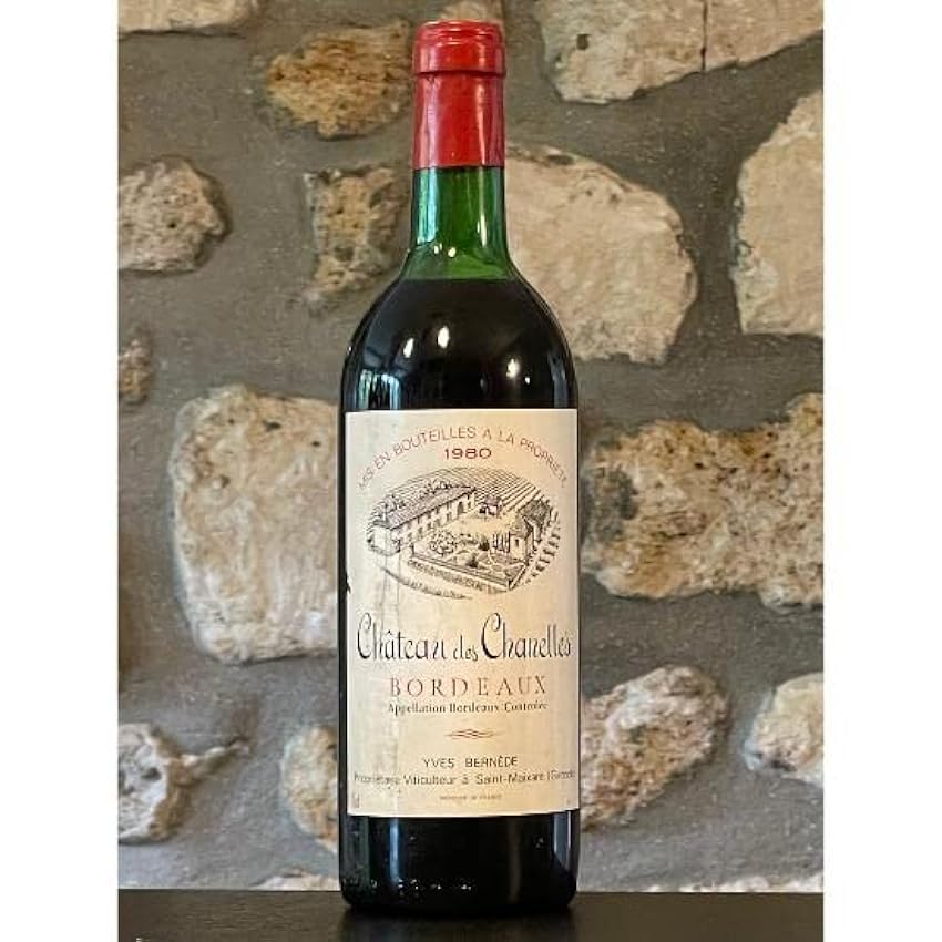 Vin rouge, Bordeaux, Château des Chanelles 1980 LZSAqKW