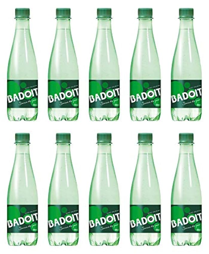 Badoit Lot de 10 bouteilles en plastique pour eau pétil