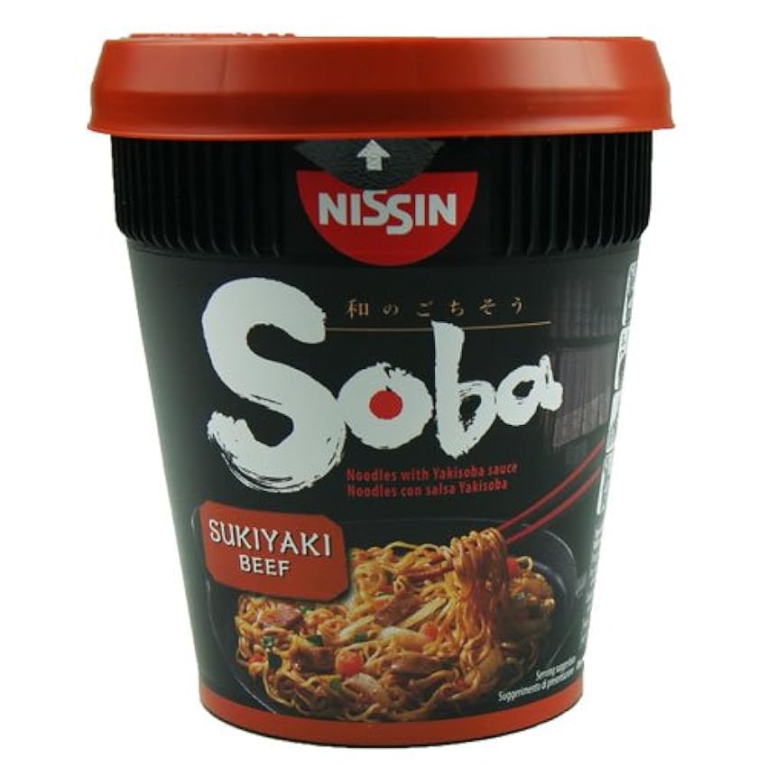 Nissin Soba Sukiyaki Boeuf Frites 8 Pots l37k8S7a