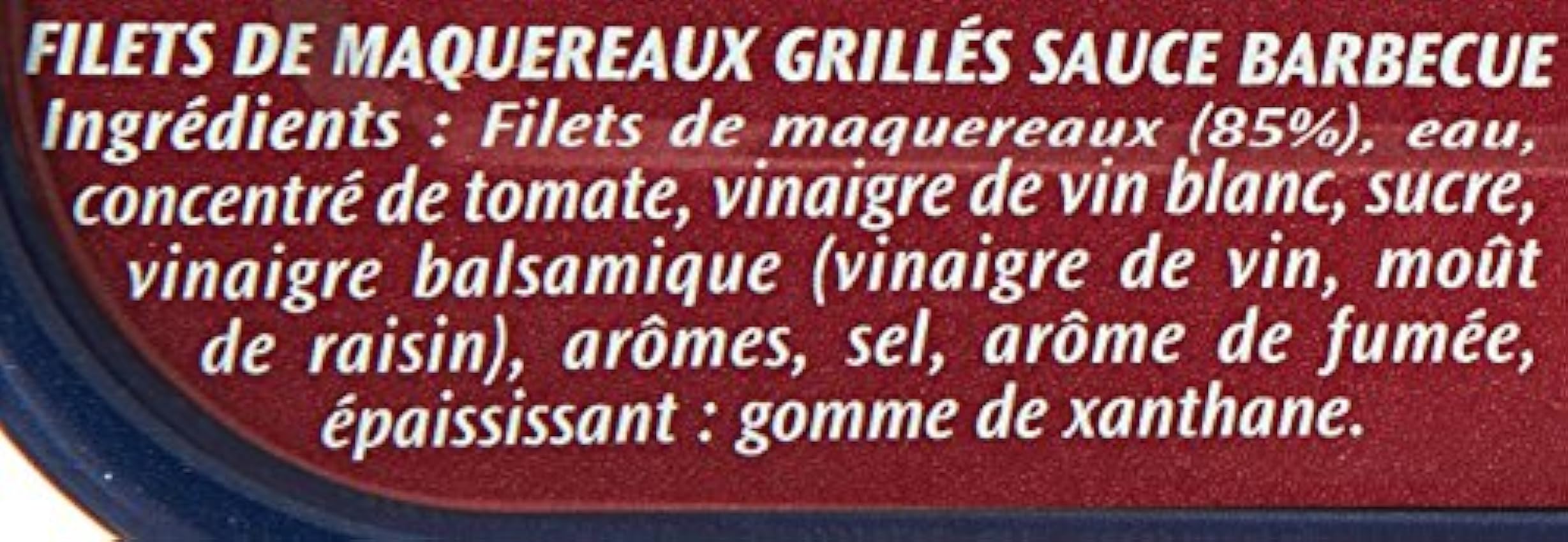 Saupiquet Filets de Maquereaux Grillés Sauce Barbecue 120 g - Lot de 5 NU8AwQO7