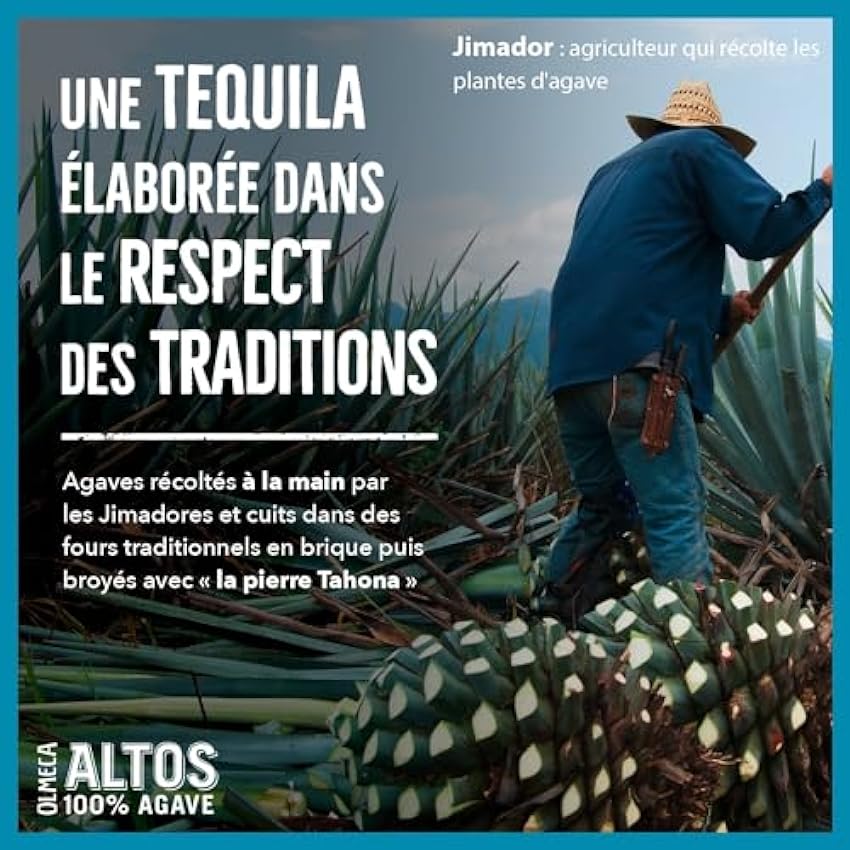 ALTOS Blanco Olmeca Tequila - 38%, bouteille 70cl LCToMx3w