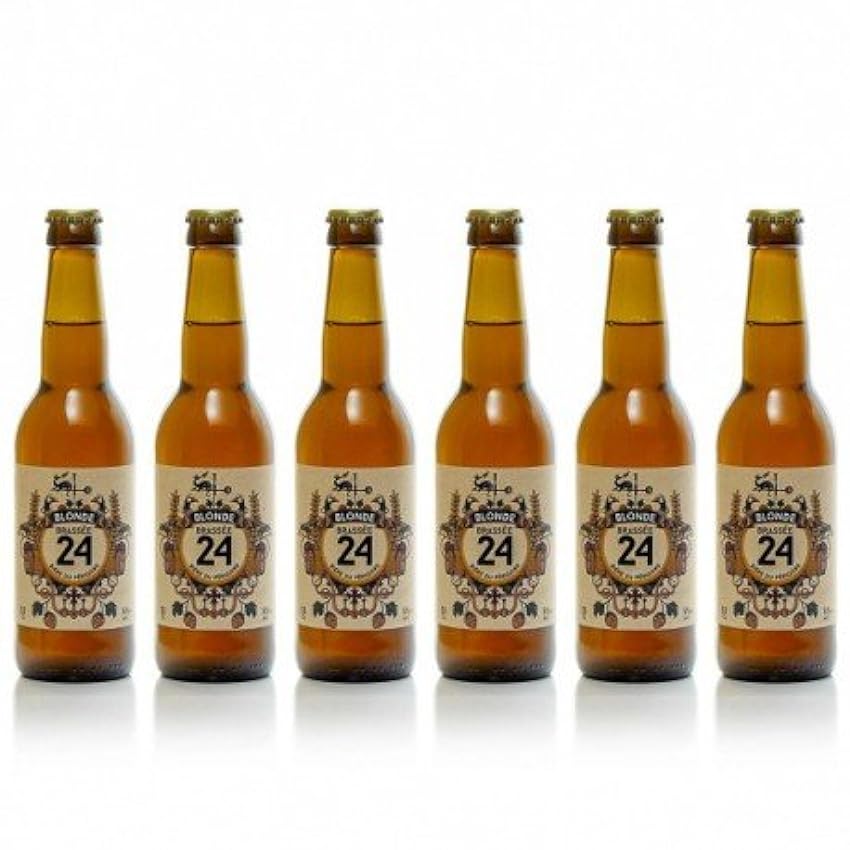 Lot de 6 bières brassées 24 blondes Brasserie Artisanale de Sarlat 33cl NlpKYC2j