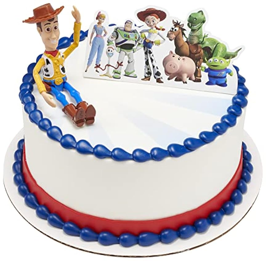 Toy Story Décoration de gâteau en forme de 4 personnages OIJkHgSn