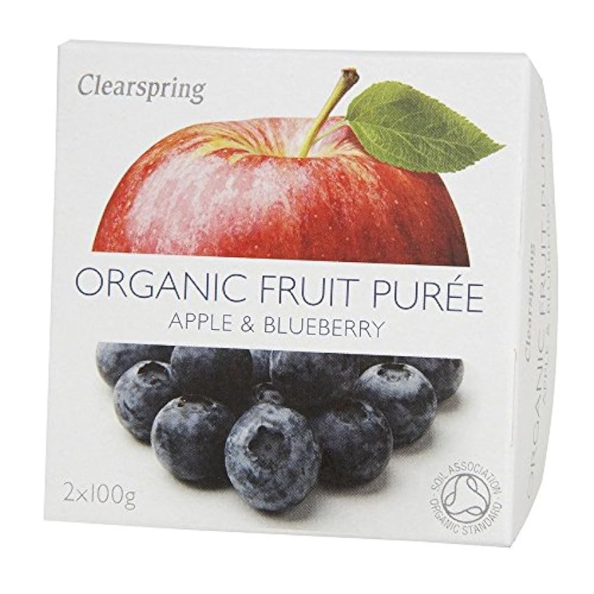 Clearspring bio Apple & purée de myrtille (2x100g) - Paquet de 2 naOd3eFc