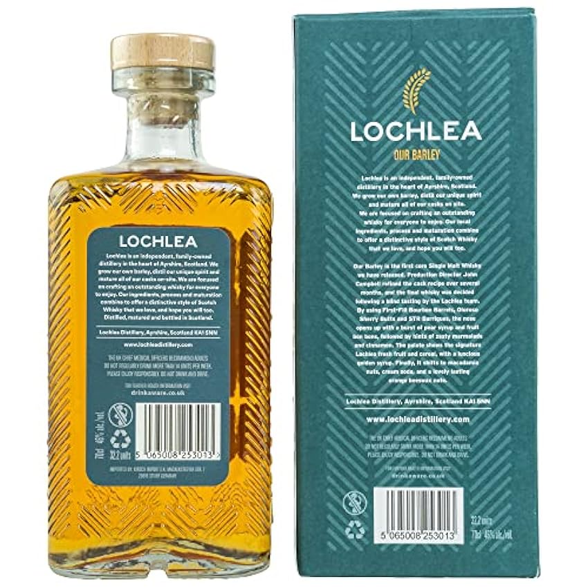 Lochlea OUR BARLEY Single Malt Scotch Whisky 46% Vol. 0,7l in Giftbox KUUtBWNG