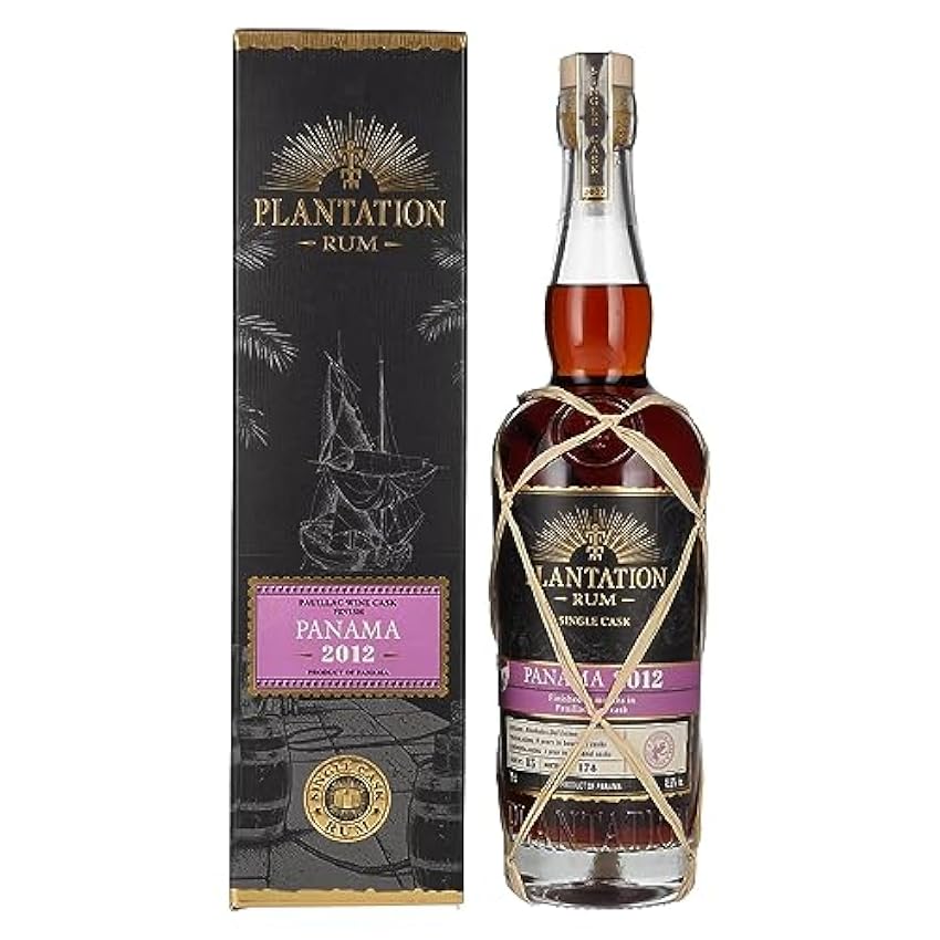 Plantation Rum Panama Single Cask Pauillac Wine Cask Finish 2012 49,6% Vol. 0,7l in Giftbox o3e7zq4D