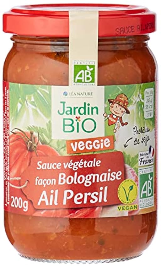 Jardin BiO étic Sauce végétale façon Bolognaise Ail Per