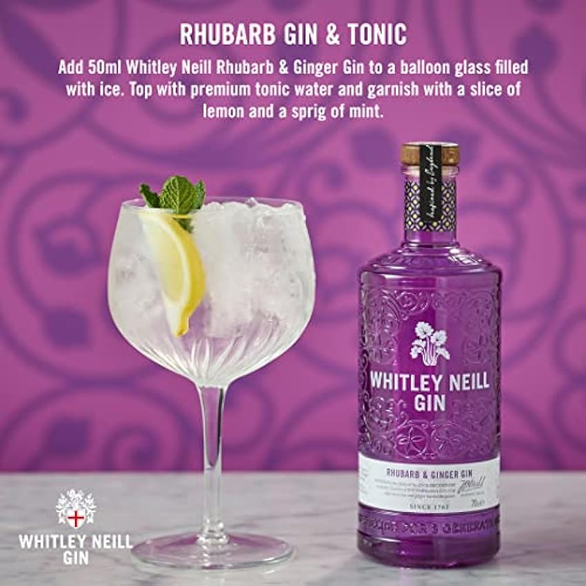 Whitley Neill Rhubarb Gin, 70 cl nxe6gM0H