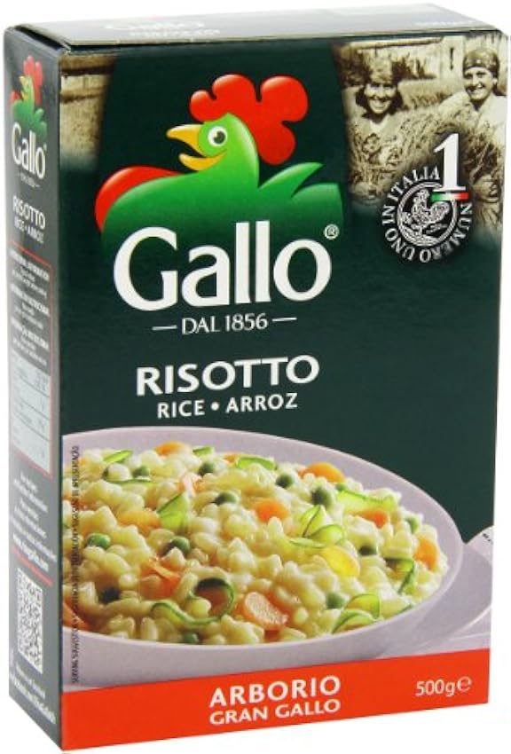 Riso Gallo Arborio Risotto de riz (500g) - Paquet de 6 LXhch16E