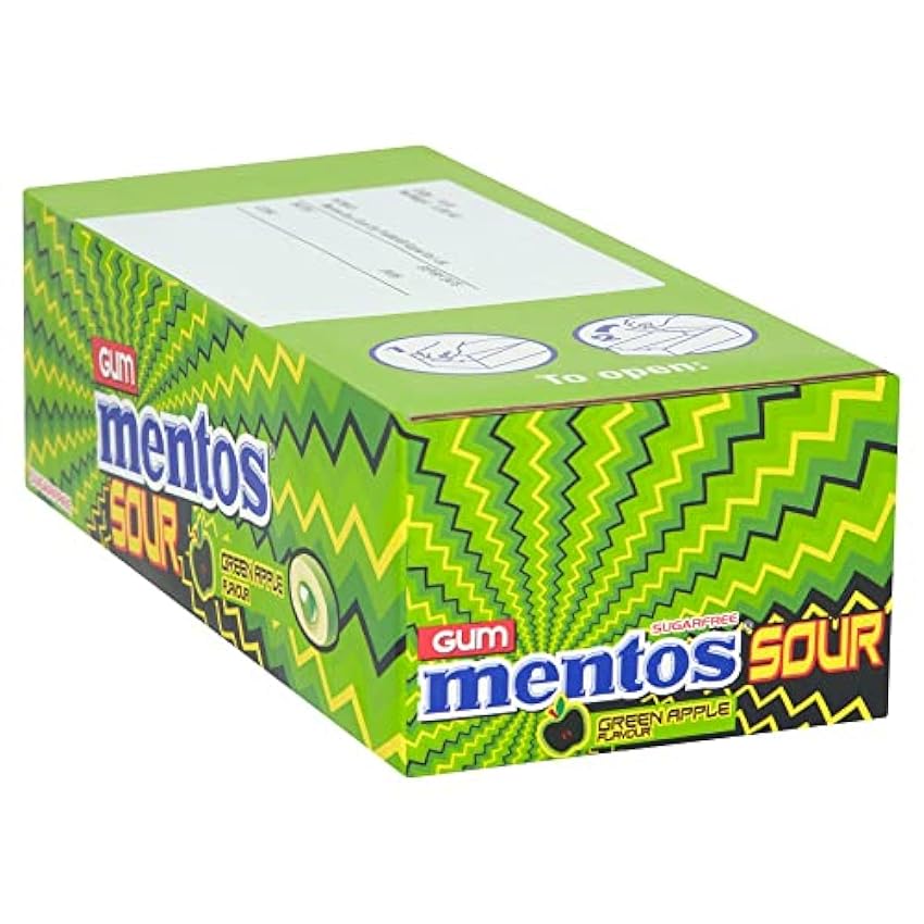 Mentos Sour Gum Lot de 10 paquets de 30 g Mo1IgPke