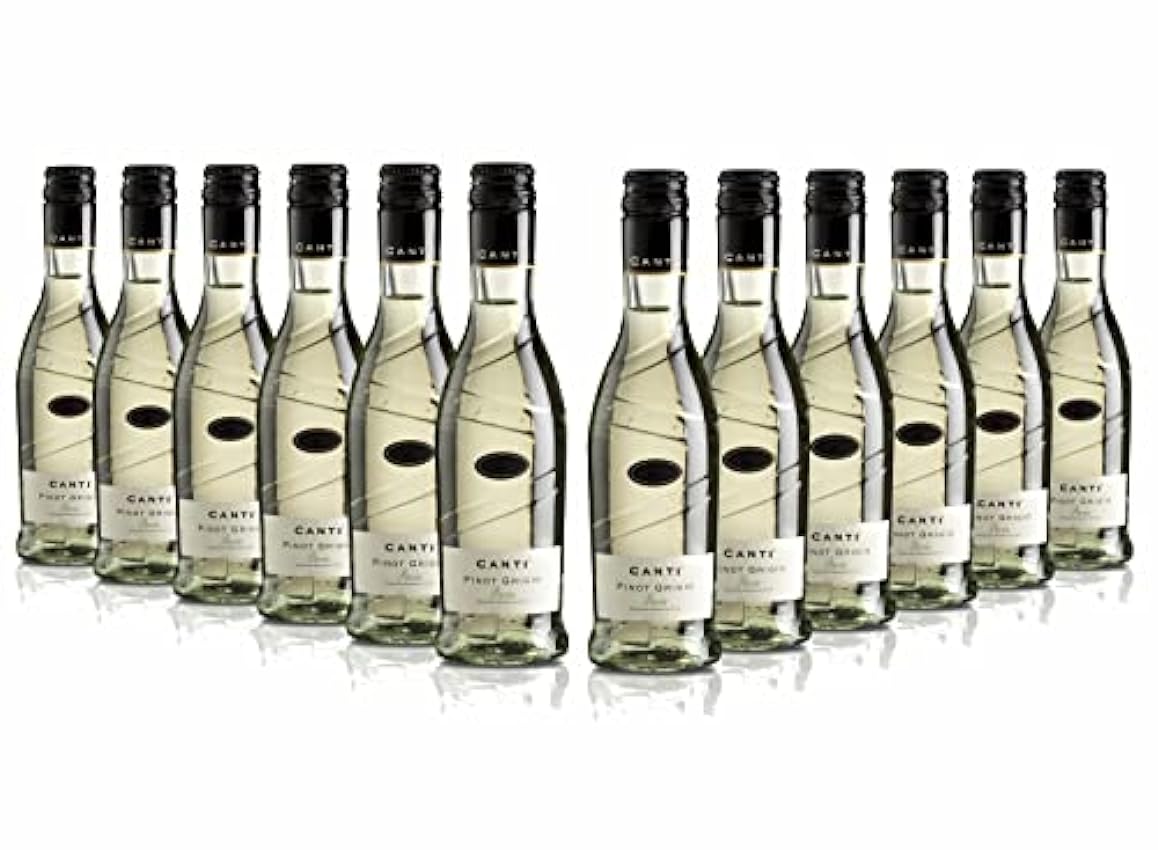 Canti Pinot Grigio Provincia di Pavia IGT Vin Blanc Italien 12 Bouteilles x 20 cl m6A5CPBv