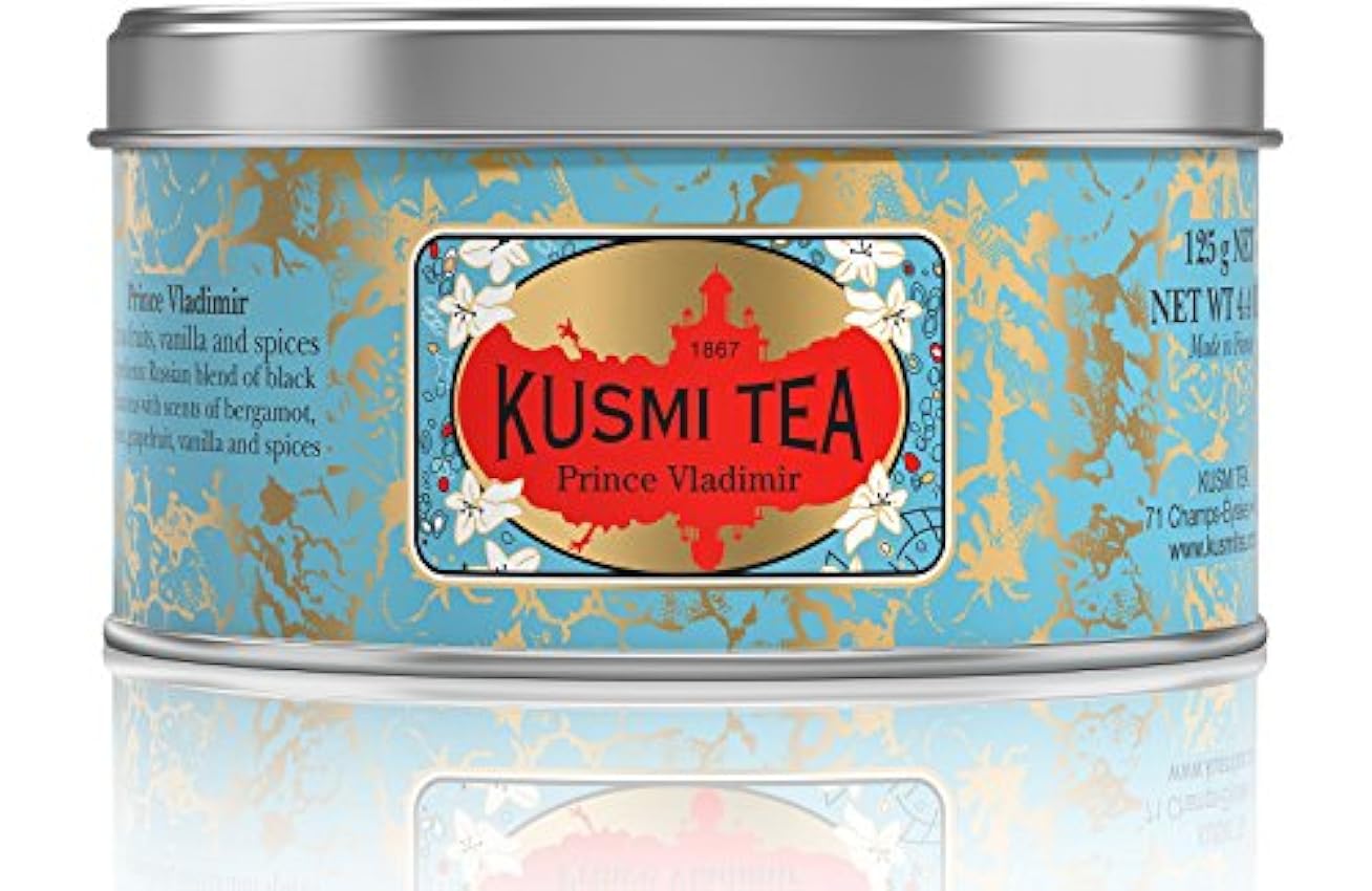 Kusmi Tea Mélange de thé noir aromatisé agrumes, vanille et épices - La boîte de 125g MVP6WtjT