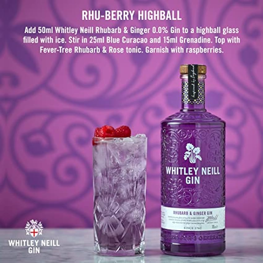 Whitley Neill Rhubarb Gin, 70 cl nxe6gM0H