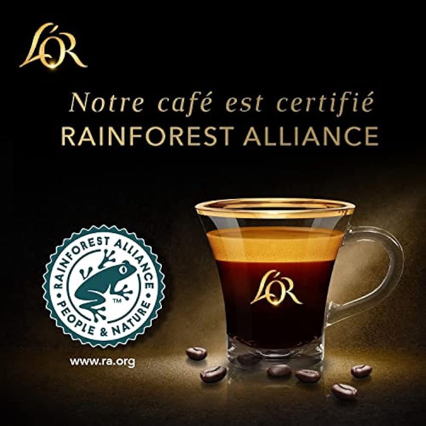 L´Or Espresso Café Bio - 100 Capsules Intensité 7 - compatibles Nespresso®* (lot de 10 x 10) LkCtuPhi