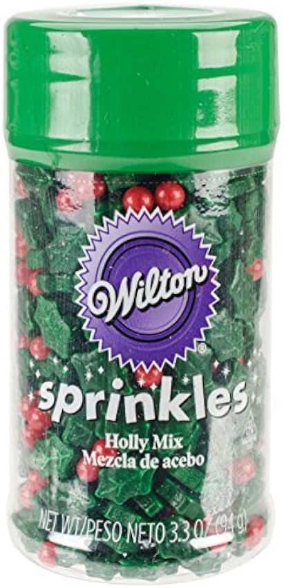 Wilton Sprinkles 3oz-Holly Mix lWGnHS65
