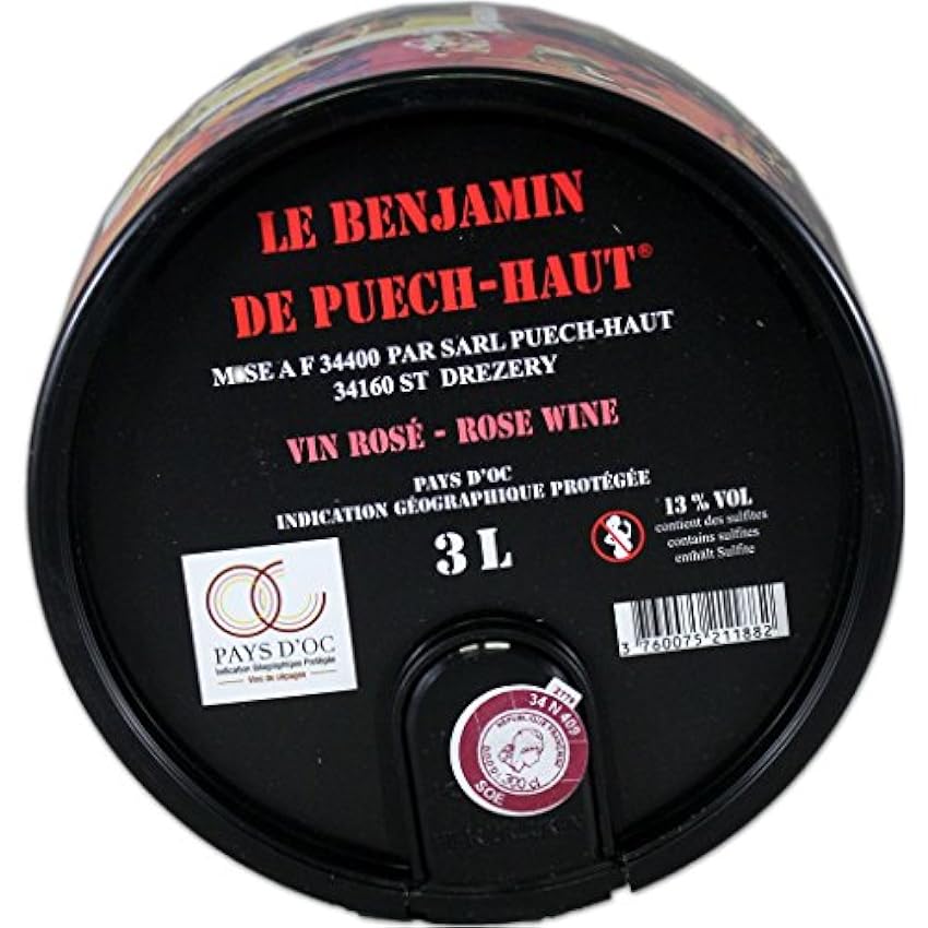 Bib´Art - 3L Rosé Pays d´Oc - Château Puech-Haut LMUiz5MZ