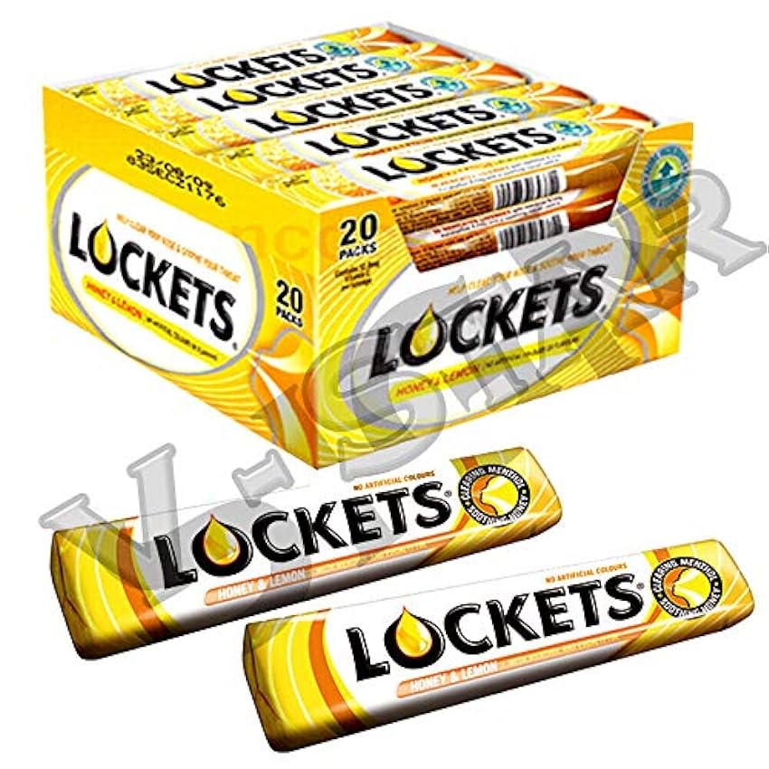 LOCKETS Honey and Lemon Roll Pack 43 g (Pack of 20) nE2