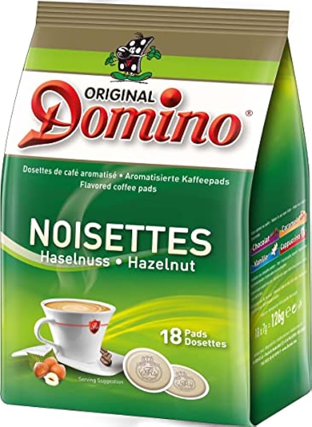 12x18 dosettes compatibles Senséo aromatisées DOMINO (Café Noisette) mSFWYg9m