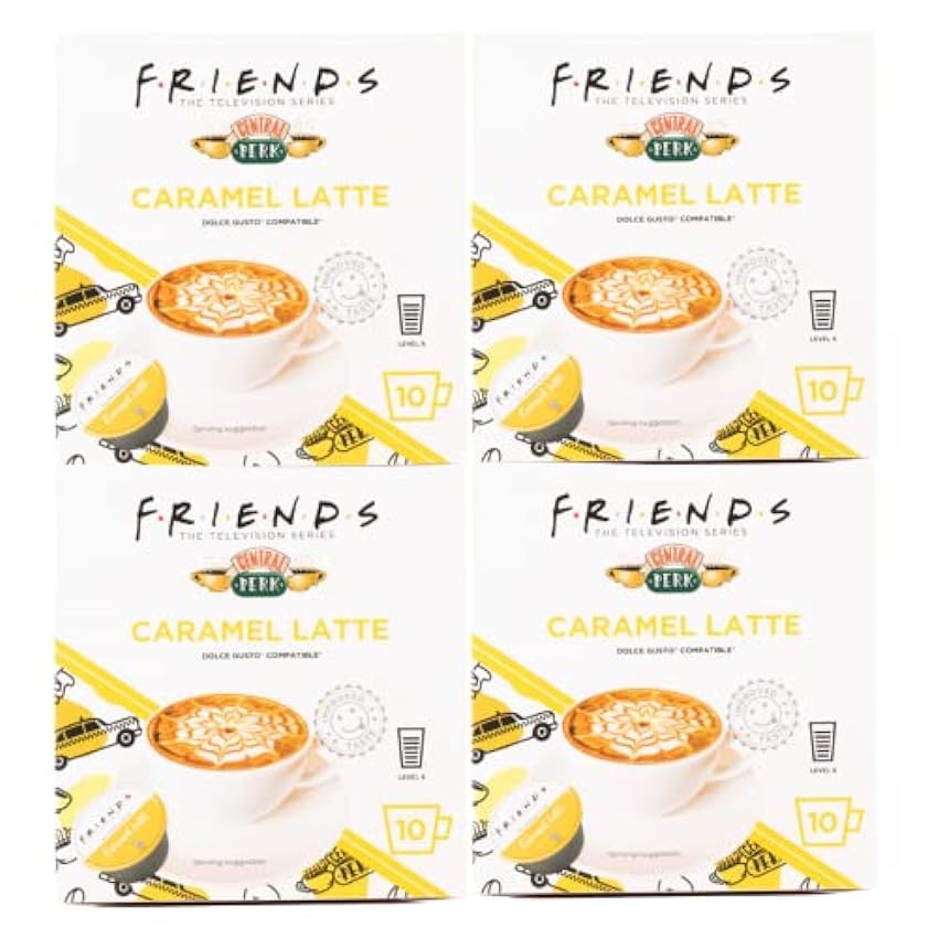 F.R.I.E.N.D.S Dolce Gusto Compatible Coffee Pods (Caramel Latte 40 Pack) nDp7B3kj