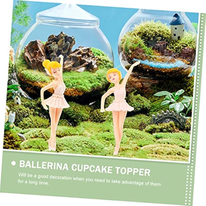 20 Pièces ballerine fille cotillons de filles accessoires de poisson pour aquarium gobelets en papier décor hauts de forme de dessert topper cupcake fille le dessert MzZReuEc